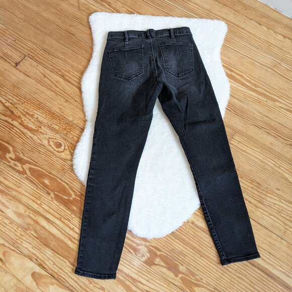 GAP Lace Fly Side Zip Skinny Jeans in Faded Black - Picture 13 of 13